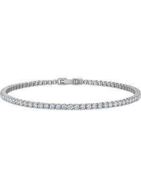 Dainty 2mm Tennis Bracelet for Women - 14K Gold Plated with Sparkling CZ Stones